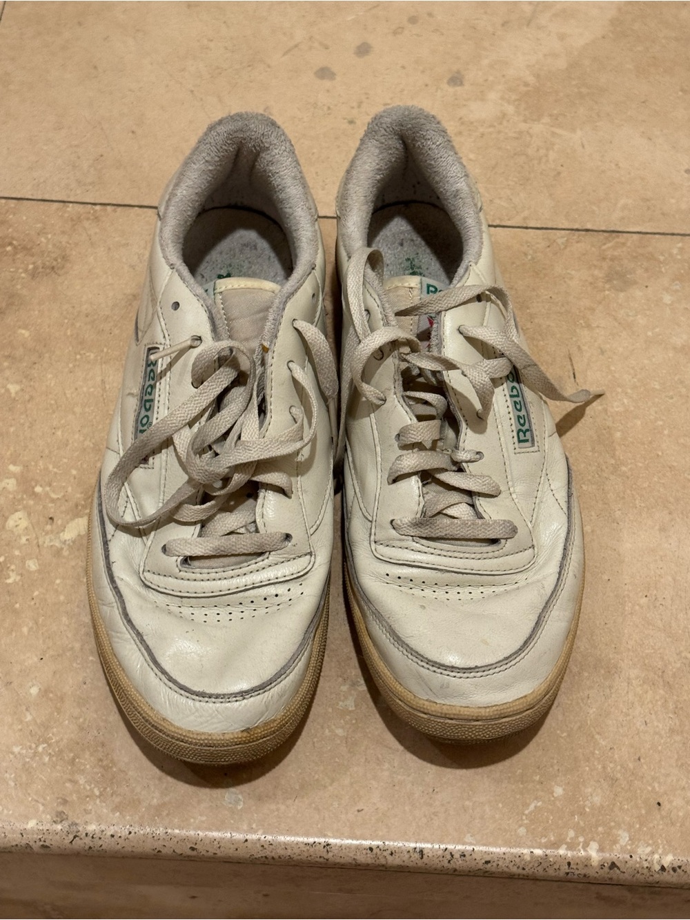 Reebok Club C 85 Vintage Glen Green Cream White Shoes Men's Size 12 V67899